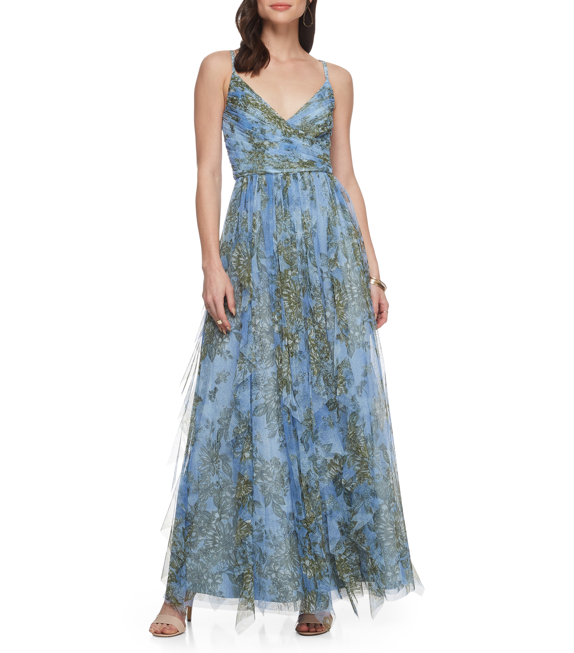 BCBG Maxazria Vestido largo floral Mujer El Palacio de Hierro